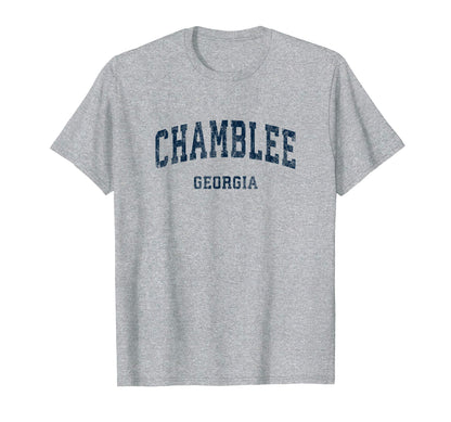 Chamblee Georgia Ga Varsity Sports Navy T-Shirt - Unique Graphic Men Women - T-Shirt, Sweatshirt, Hoodie