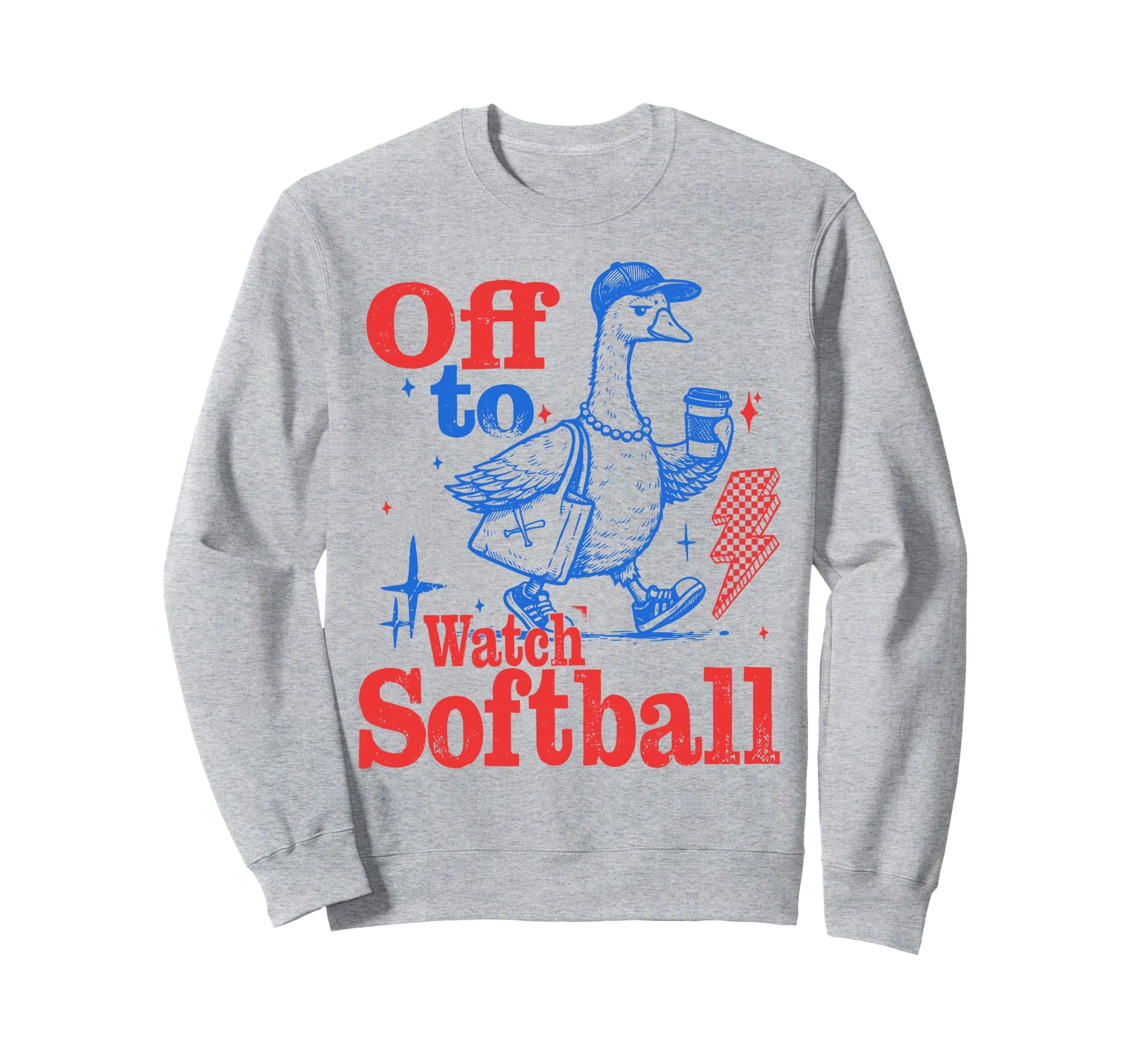 Off To Watch Softball Funny Sweatshirt - Trendy Graphic for Adults - T-Shirt, Sweatshirt, Hoodie