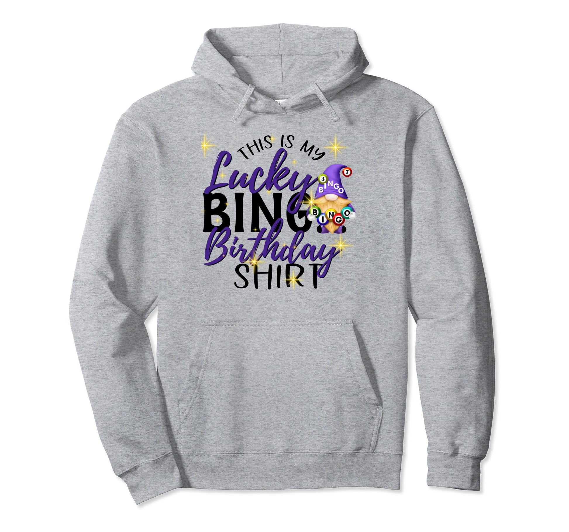 This Is My Lucky Bingo Birthday Peace Hoodie - Minimalist Print for Adults - T-Shirt, Sweatshirt, Hoodie