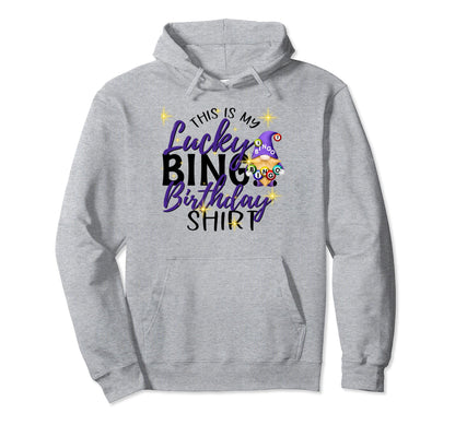 This Is My Lucky Bingo Birthday Peace Hoodie - Minimalist Print for Adults - T-Shirt, Sweatshirt, Hoodie