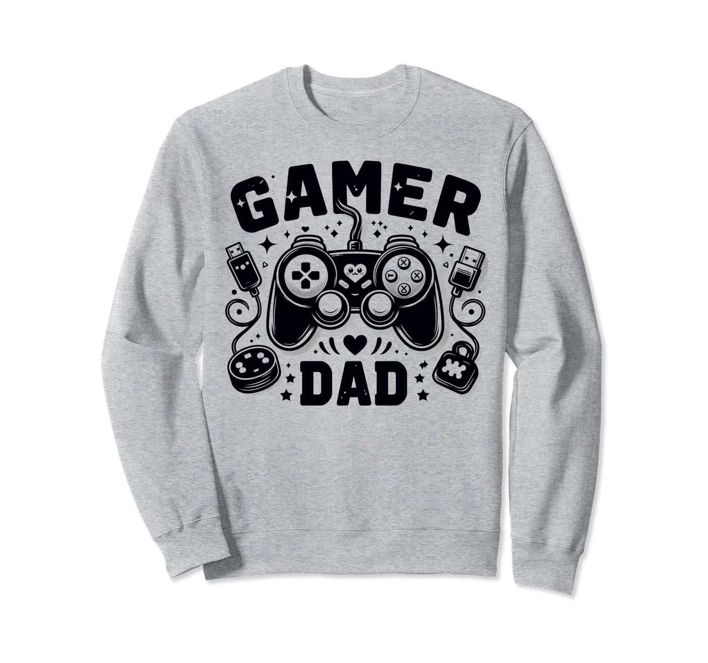 Gamer Dad Game Controller Gaming Video Sweatshirt - Novelty Apparel Unisex - T-Shirt, Sweatshirt, Hoodie