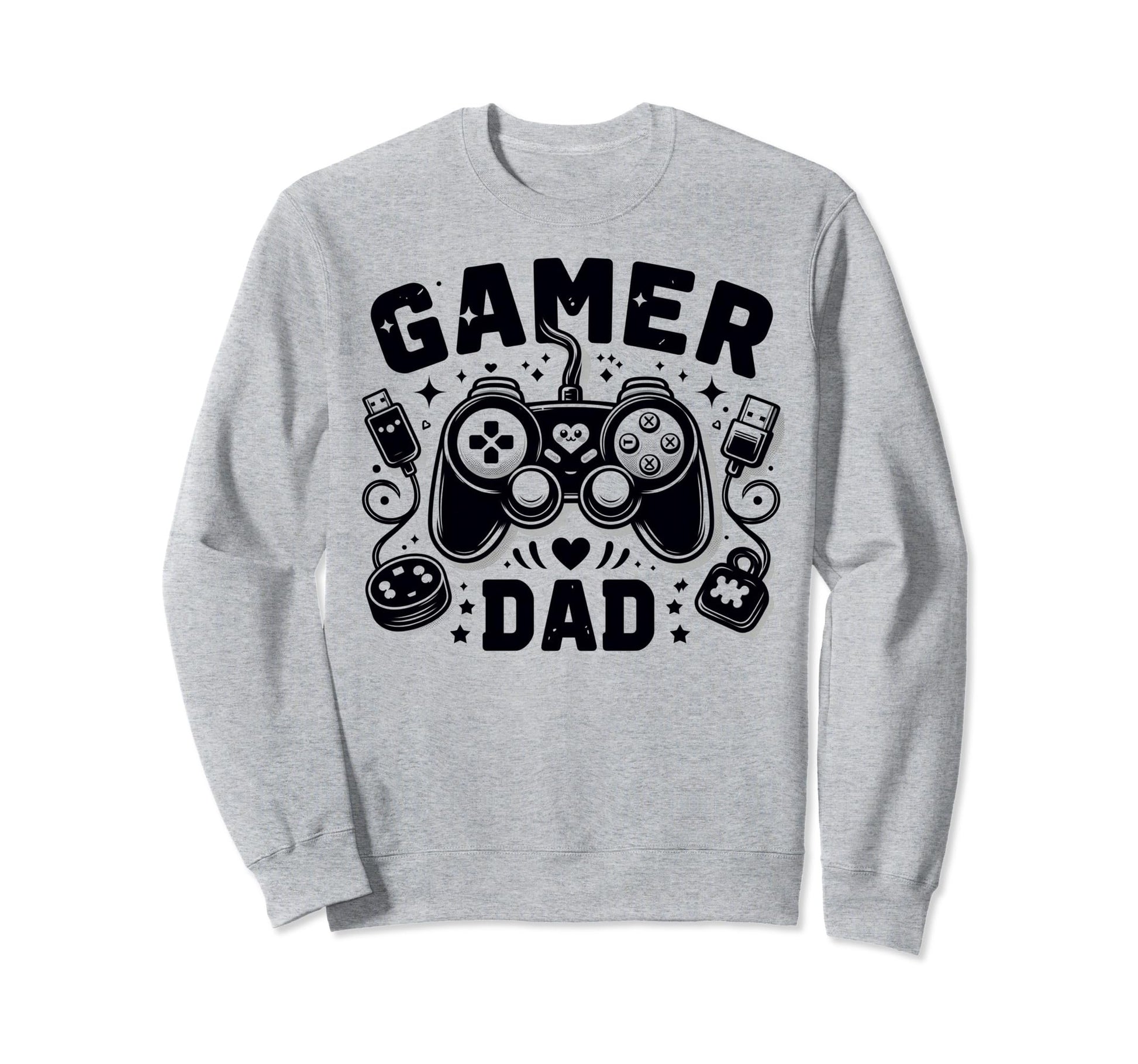 Gamer Dad Game Controller Gaming Video Sweatshirt - Novelty Apparel Unisex - T-Shirt, Sweatshirt, Hoodie