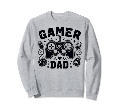 Gamer Dad Game Controller Gaming Video Sweatshirt - Novelty Apparel Unisex - T-Shirt, Sweatshirt, Hoodie
