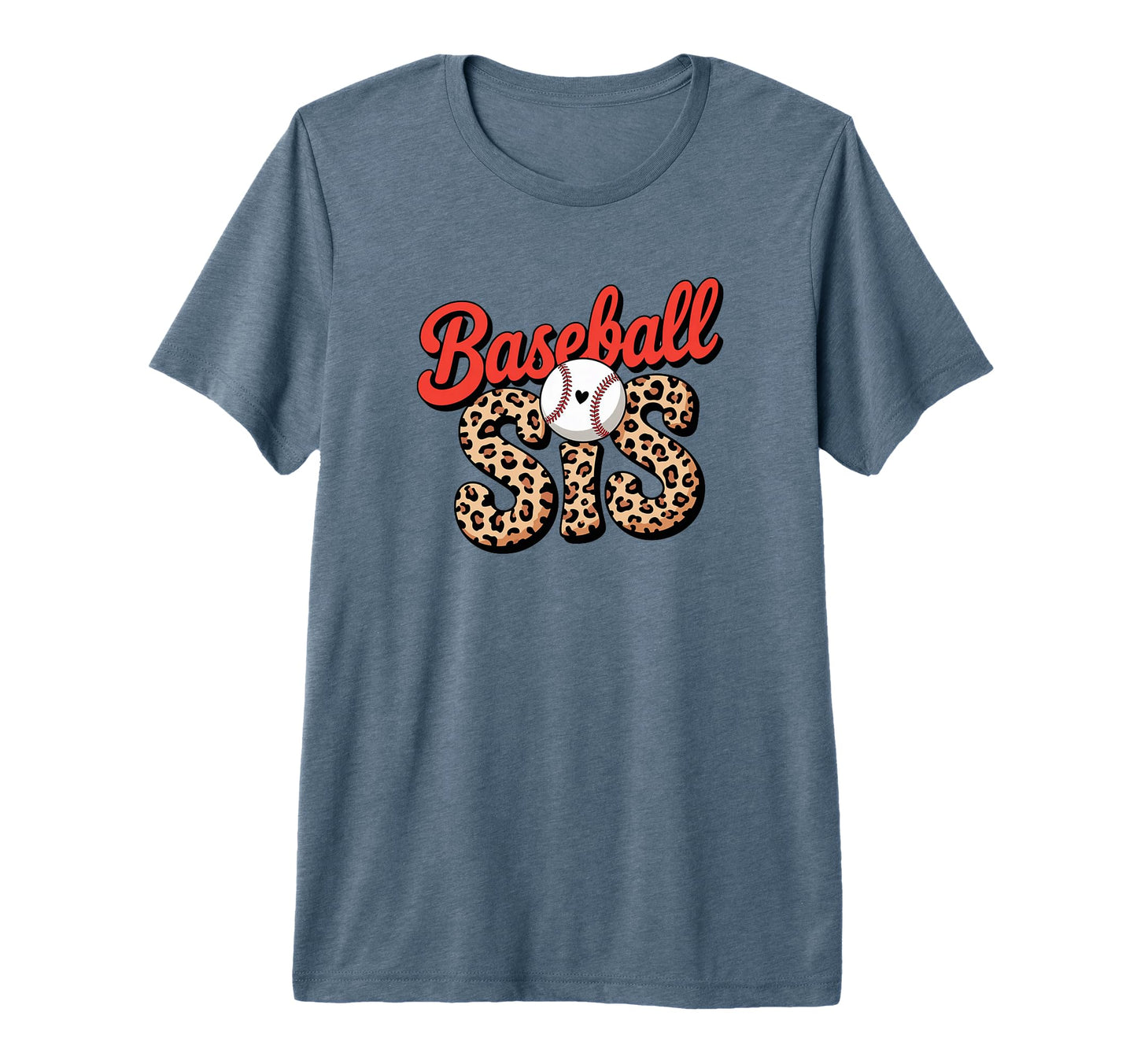 Baseball Sis Sport Lover Leopard Sister T-Shirt - Aesthetic Graphic Unisex - T-Shirt, Sweatshirt, Hoodie