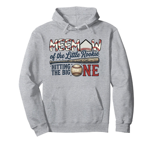 Grandma Meemaw Lil Rookie 1St Hoodie - Casual Everyday Wear Men Women - T-Shirt, Sweatshirt, Hoodie
