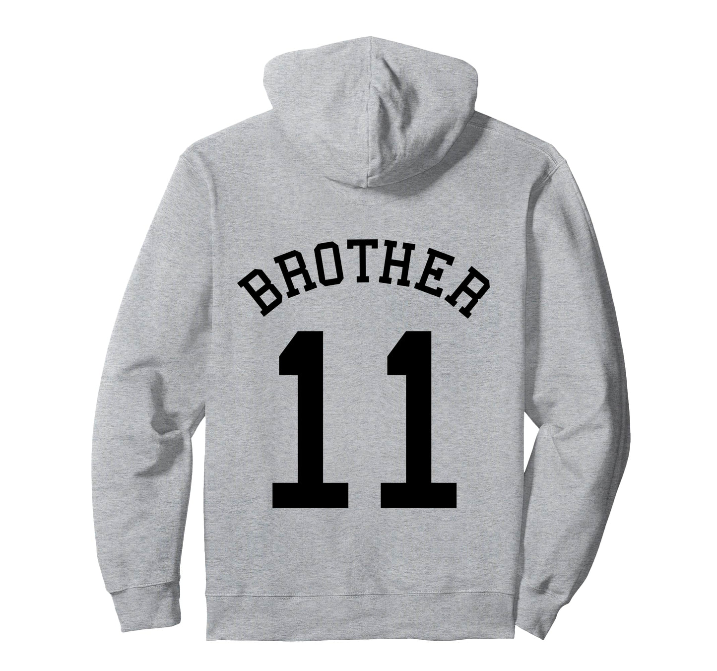 Brother Team No 11 Football Baseball Hoodie - Aesthetic Graphic Unisex - T-Shirt, Sweatshirt, Hoodie