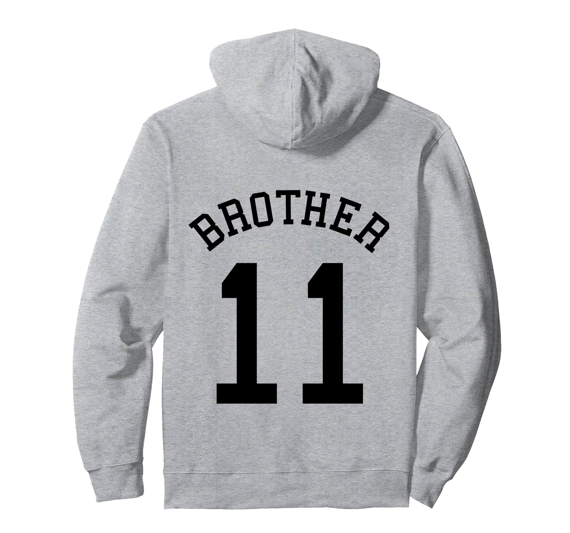 Brother Team No 11 Football Baseball Hoodie - Aesthetic Graphic Unisex - T-Shirt, Sweatshirt, Hoodie