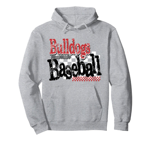 Red Bulldogs Baseball Mom Game Day Hoodie - Aesthetic Graphic for Adults - T-Shirt, Sweatshirt, Hoodie