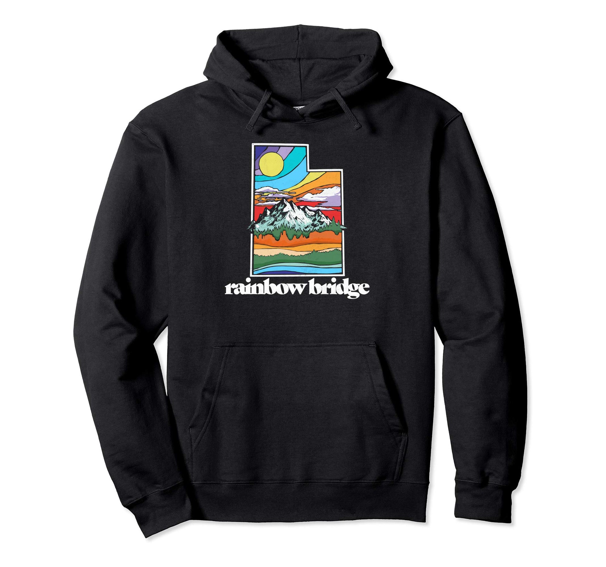 Rainbow Bridge Utah Nature Outdoor Hoodie - Aesthetic Graphic Unisex - T-Shirt, Sweatshirt, Hoodie