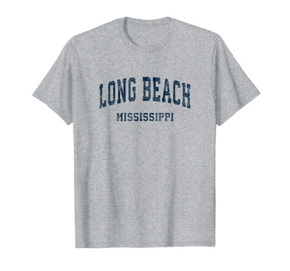 Long Beach Mississippi Ms Varsity Sports T-Shirt - Graphic Print Men Women - T-Shirt, Sweatshirt, Hoodie