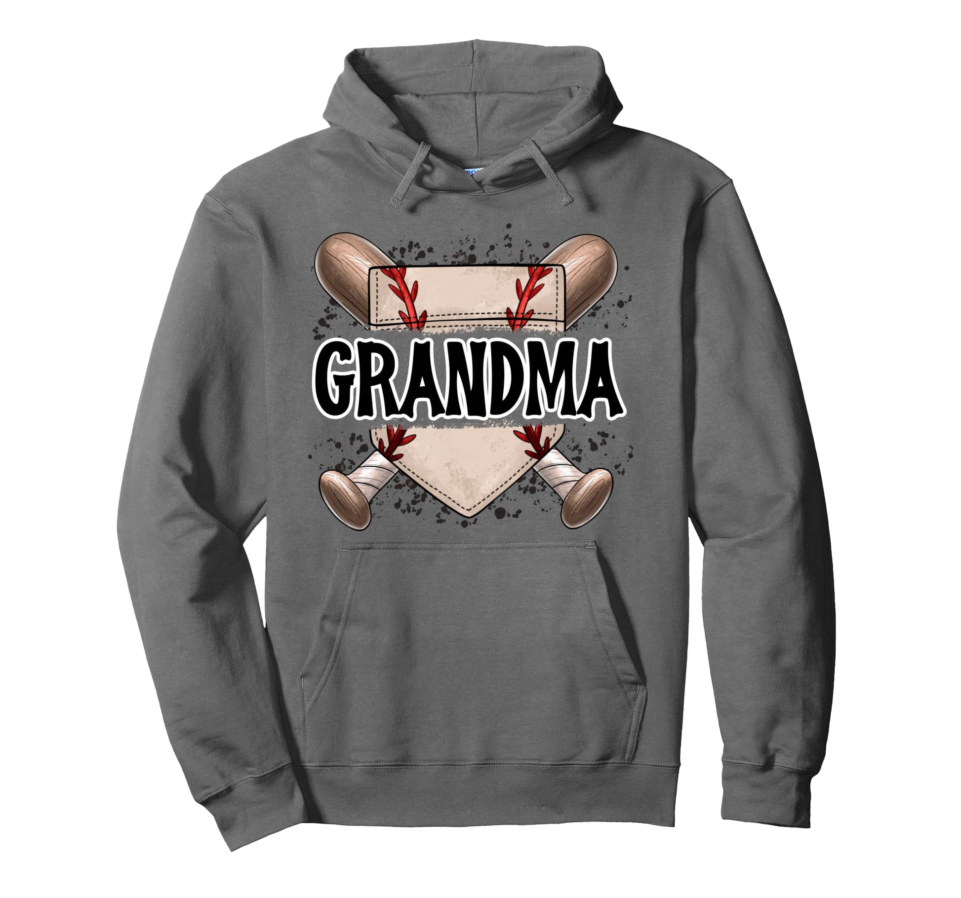 Grandma Baseball Home Plate Nana Mimi Gigi Hoodie - Novelty Apparel Unisex - T-Shirt, Sweatshirt, Hoodie