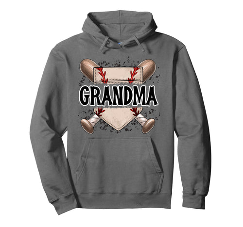 Grandma Baseball Home Plate Nana Mimi Gigi Hoodie - Novelty Apparel Unisex - T-Shirt, Sweatshirt, Hoodie