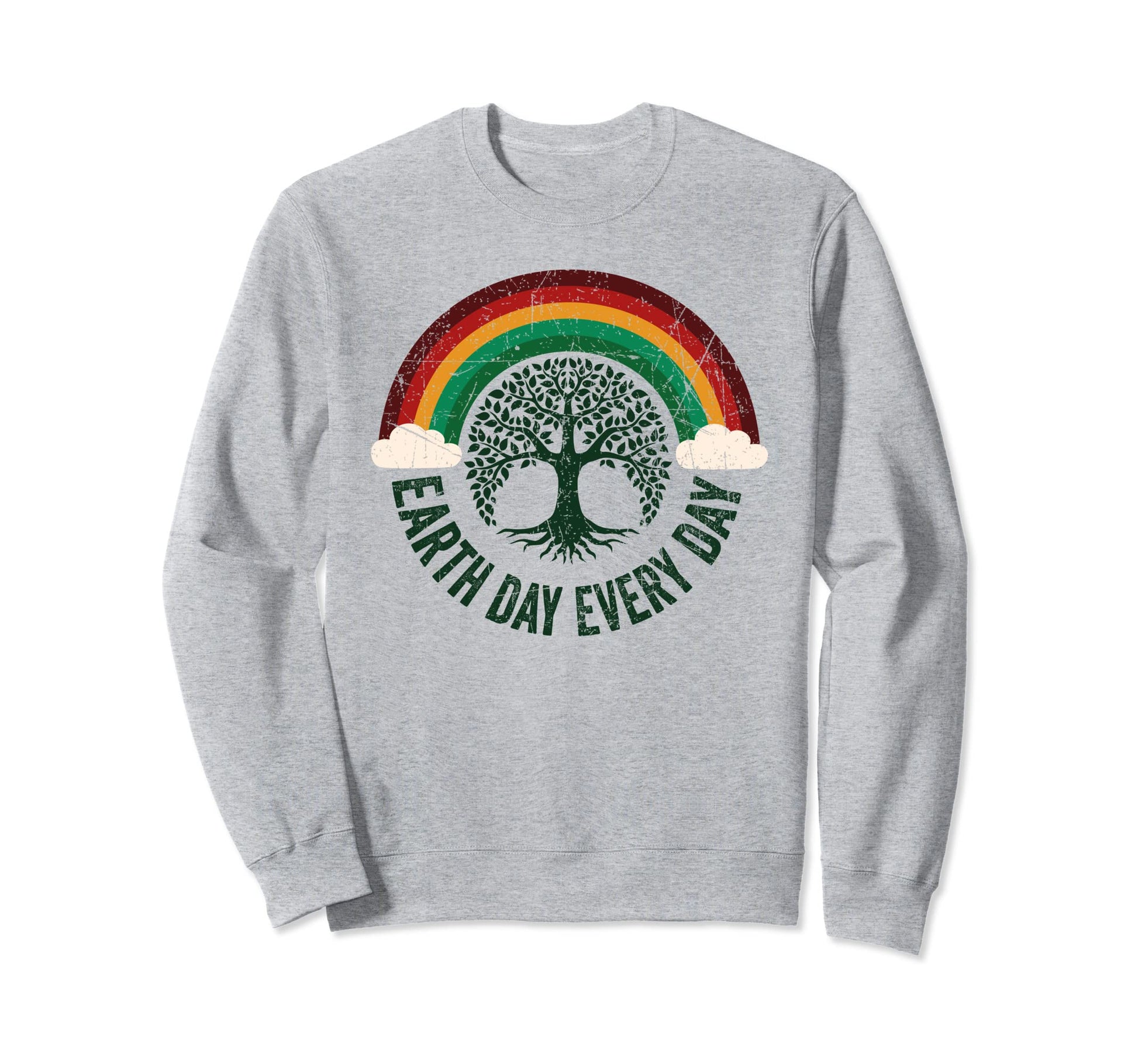 Earth Day Every Day Rainbow Save Sweatshirt - Custom Art Print for Adults - T-Shirt, Sweatshirt, Hoodie