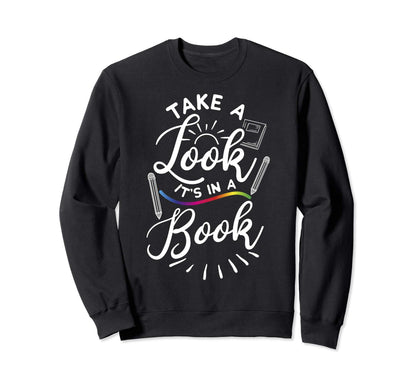 Love Reading Love Rainbows Gift Sweatshirt - Minimalist Print for Adults - T-Shirt, Sweatshirt, Hoodie