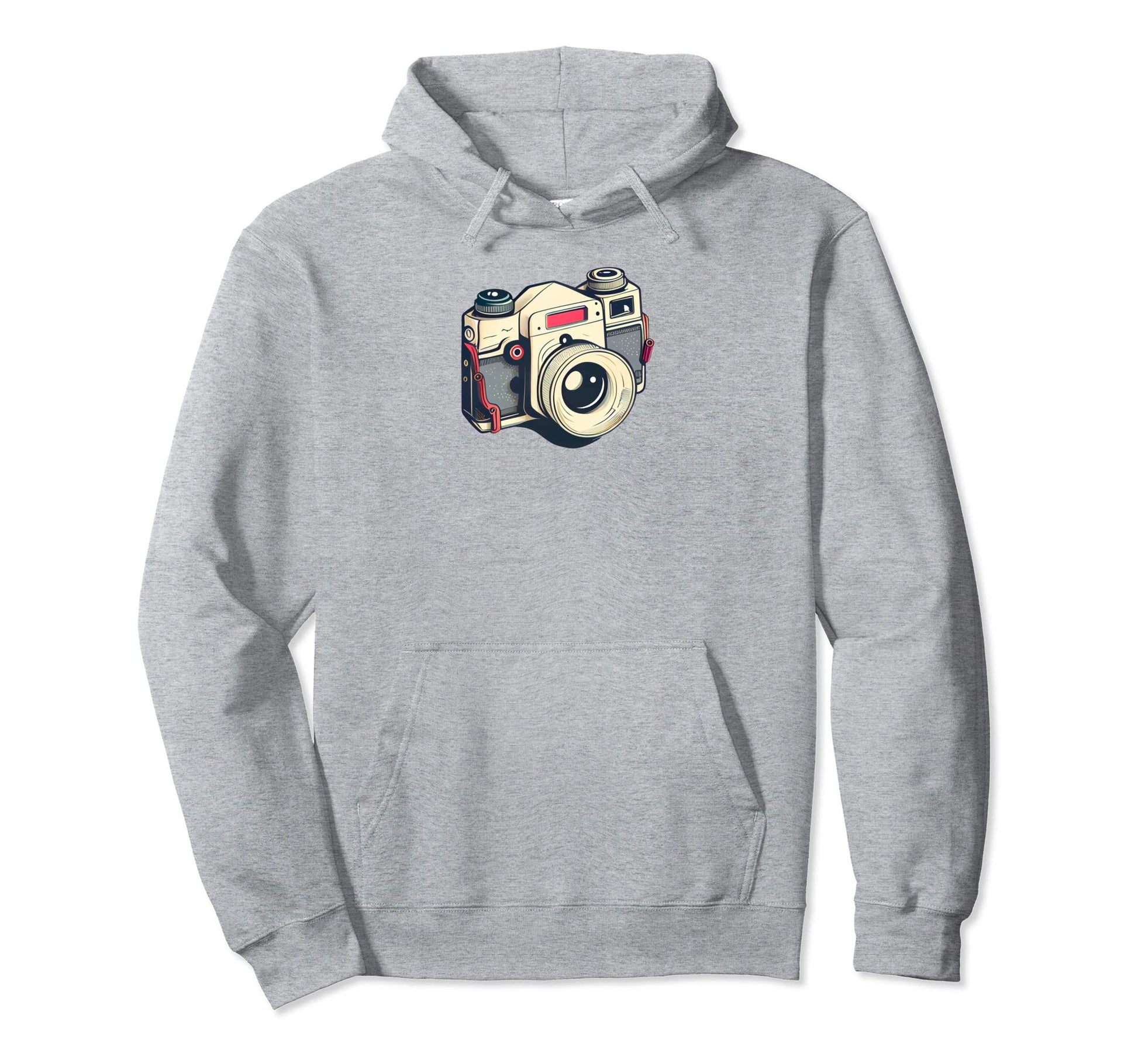 Eighties Vibe Slr Camera Photography Hoodie - Minimalist Print Unisex - T-Shirt, Sweatshirt, Hoodie