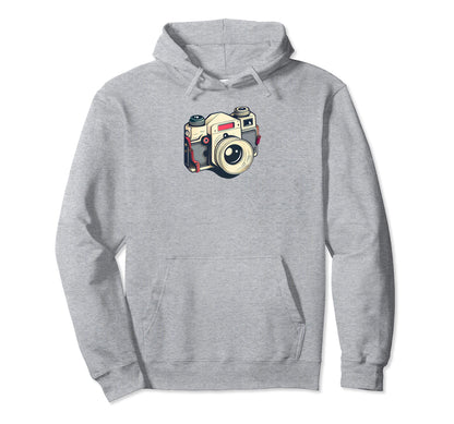 Eighties Vibe Slr Camera Photography Hoodie - Minimalist Print Unisex - T-Shirt, Sweatshirt, Hoodie