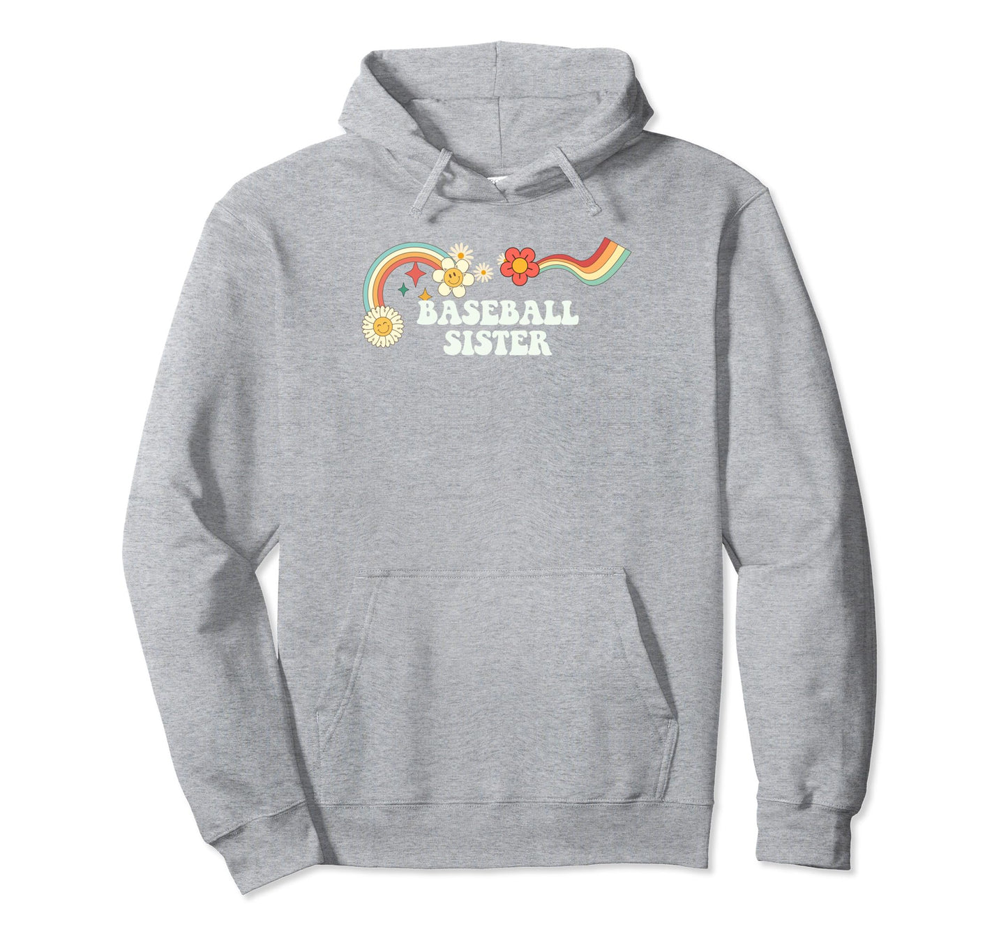Groovy Funny Baseball Sister Hoodie - Unique Graphic Unisex - T-Shirt, Sweatshirt, Hoodie