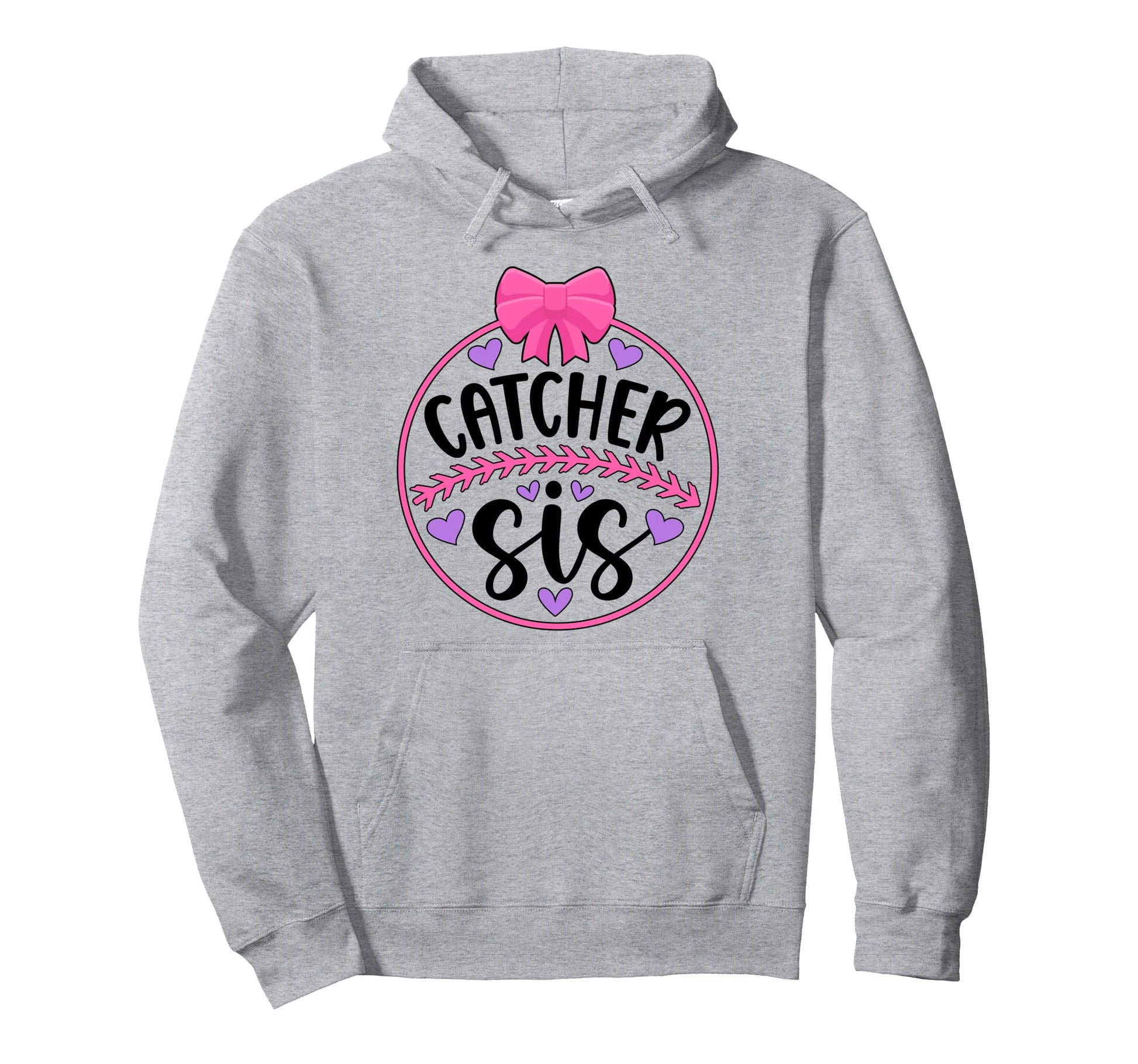 Baseball Catcher Sis Proud Baseball Hoodie - Novelty Apparel Unisex - T-Shirt, Sweatshirt, Hoodie