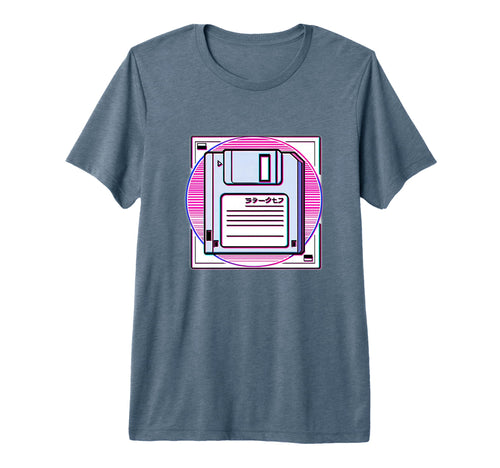 Floppy Disk Vaporwave Aesthetic Japanese T-Shirt - Novelty Apparel Unisex - T-Shirt, Sweatshirt, Hoodie