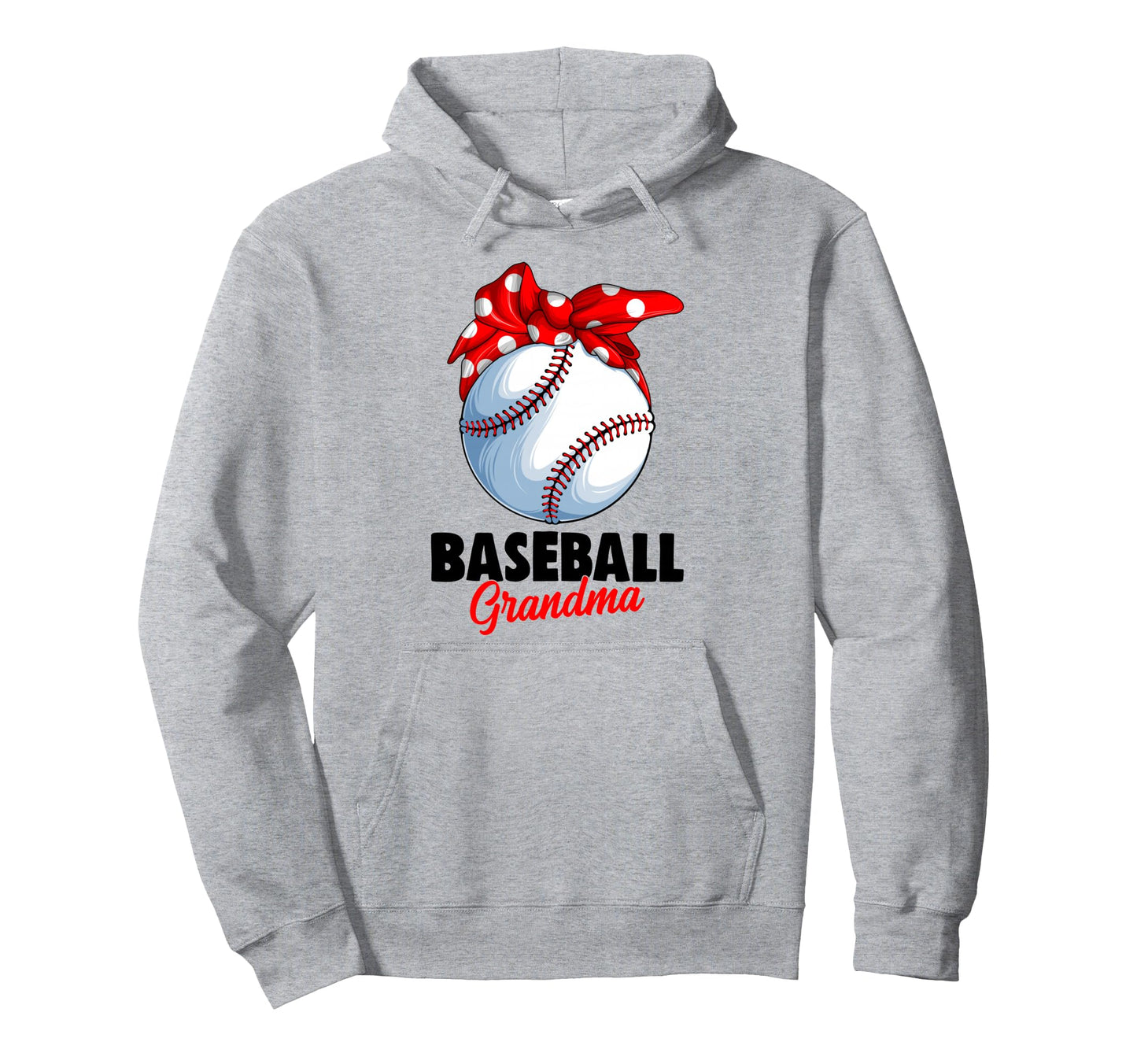 Baseball Grandma Hoodie - Fun Novelty Design for Adults - T-Shirt, Sweatshirt, Hoodie