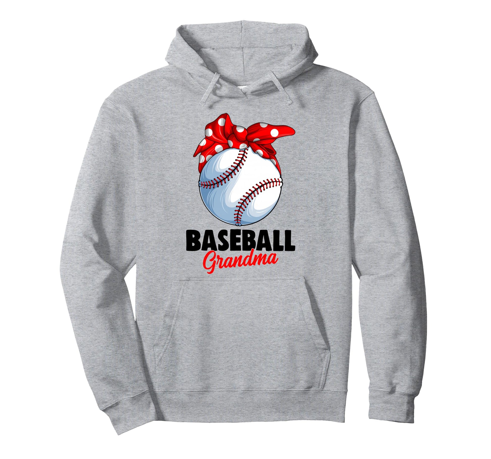 Baseball Grandma Hoodie - Fun Novelty Design for Adults - T-Shirt, Sweatshirt, Hoodie