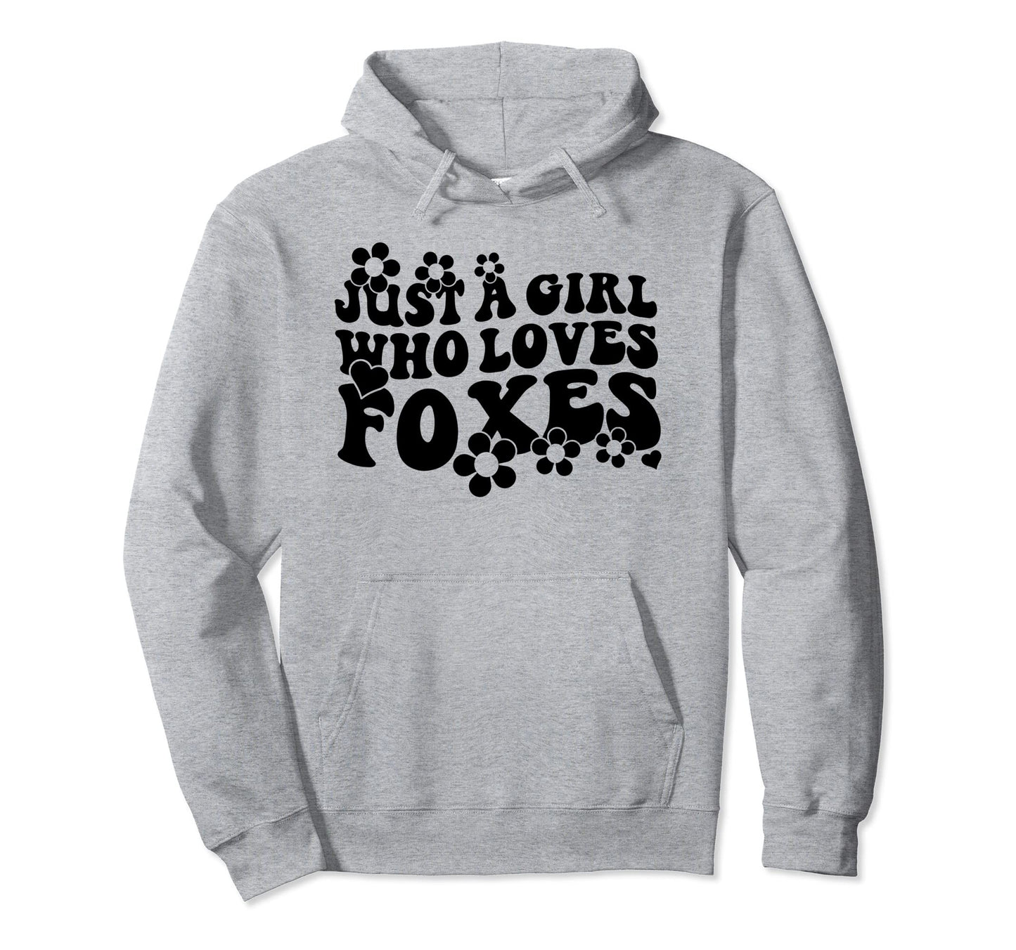 Groovy Boho Hippie Just Who Loves Foxes Hoodie - Unique Graphic Men Women - T-Shirt, Sweatshirt, Hoodie