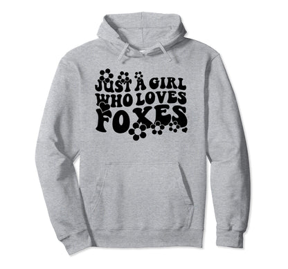 Groovy Boho Hippie Just Who Loves Foxes Hoodie - Unique Graphic Men Women - T-Shirt, Sweatshirt, Hoodie