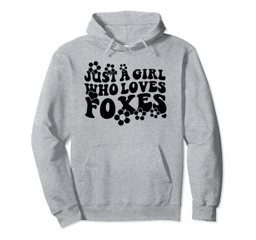 Groovy Boho Hippie Just Who Loves Foxes Hoodie - Unique Graphic Men Women - T-Shirt, Sweatshirt, Hoodie