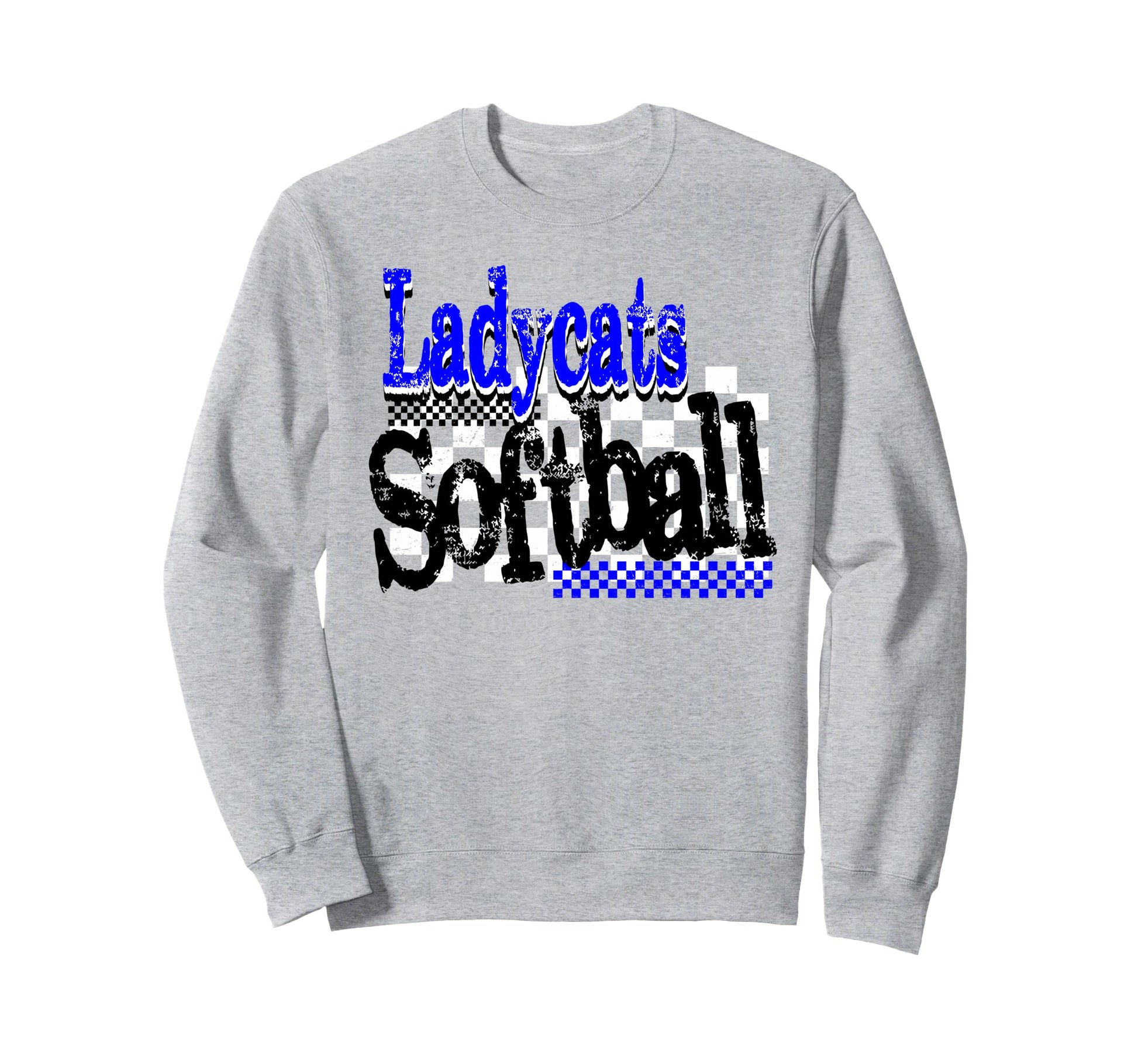 Ladycats Softball Mom Game Day Sweatshirt - Custom Art Print Men Women - T-Shirt, Sweatshirt, Hoodie
