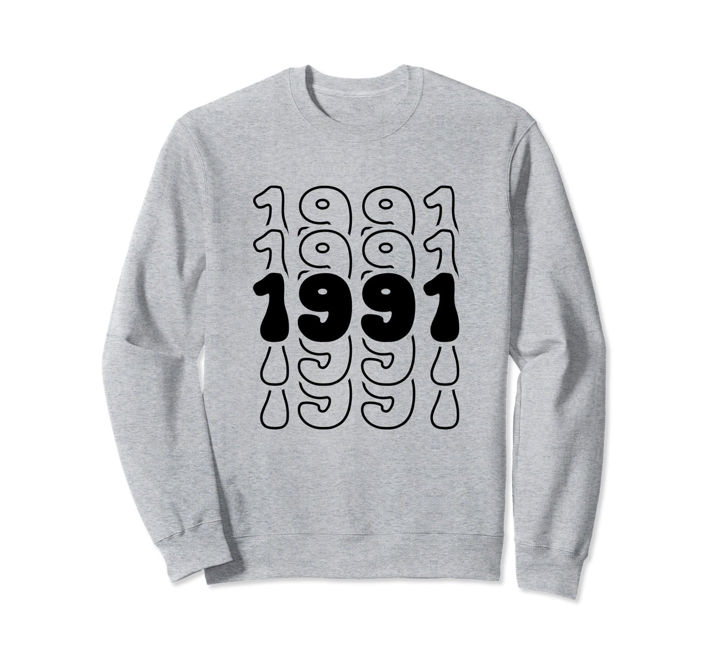 33 Year Old Groovy 33Rd Birthday Sweatshirt - Trendy Graphic for Adults - T-Shirt, Sweatshirt, Hoodie