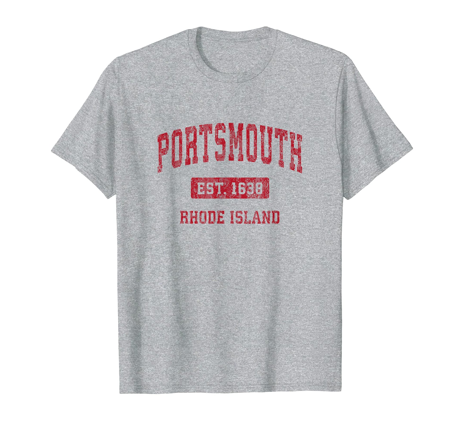 Portsmouth Rhode Island Ri Sports T-Shirt - Fun Novelty Design for Adults - T-Shirt, Sweatshirt, Hoodie