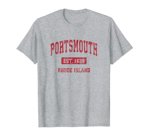 Portsmouth Rhode Island Ri Sports T-Shirt - Fun Novelty Design for Adults - T-Shirt, Sweatshirt, Hoodie