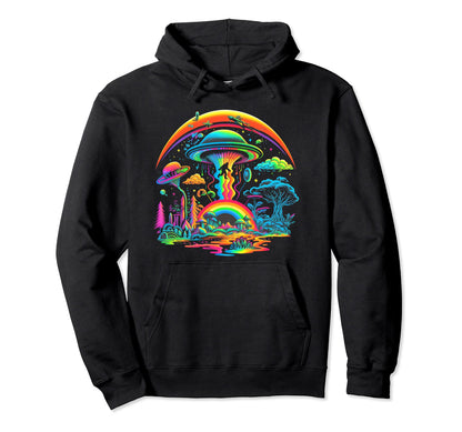 Ufo Funny Bigfoot Sasquatch 80S 70S Hoodie - Novelty Apparel for Adults - T-Shirt, Sweatshirt, Hoodie