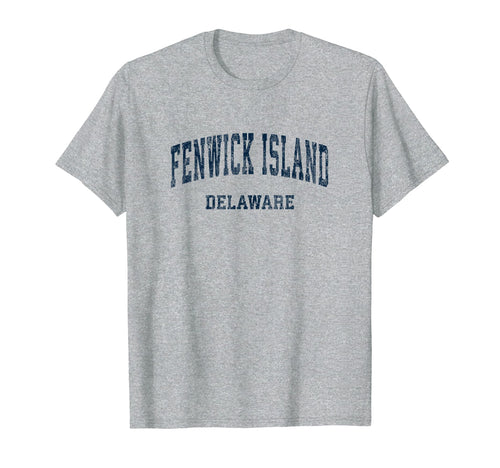 Fenwick Island Delaware De Varsity T-Shirt - Custom Art Print Unisex - T-Shirt, Sweatshirt, Hoodie