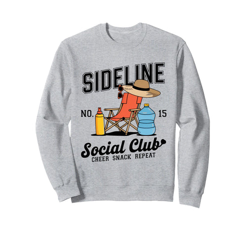 Sideline Social Club Soccer Mom Game Day Sweatshirt - Trendy Graphic Unisex - T-Shirt, Sweatshirt, Hoodie
