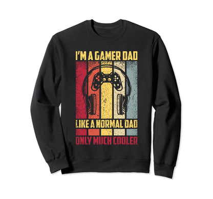 Gamer Dad Video Game Sweatshirt - Graphic Print for Adults - T-Shirt, Sweatshirt, Hoodie
