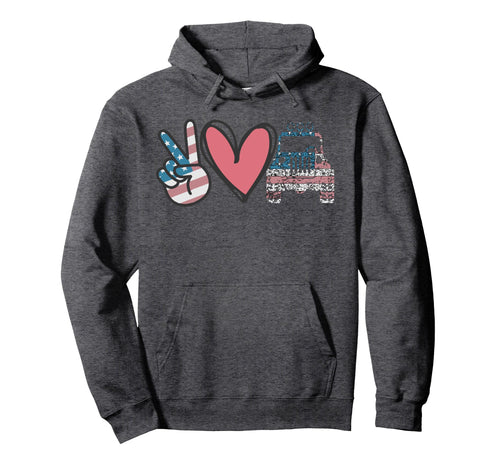 Support Peace Love Peace Love Hoodie - Fun Novelty Design for Adults - T-Shirt, Sweatshirt, Hoodie