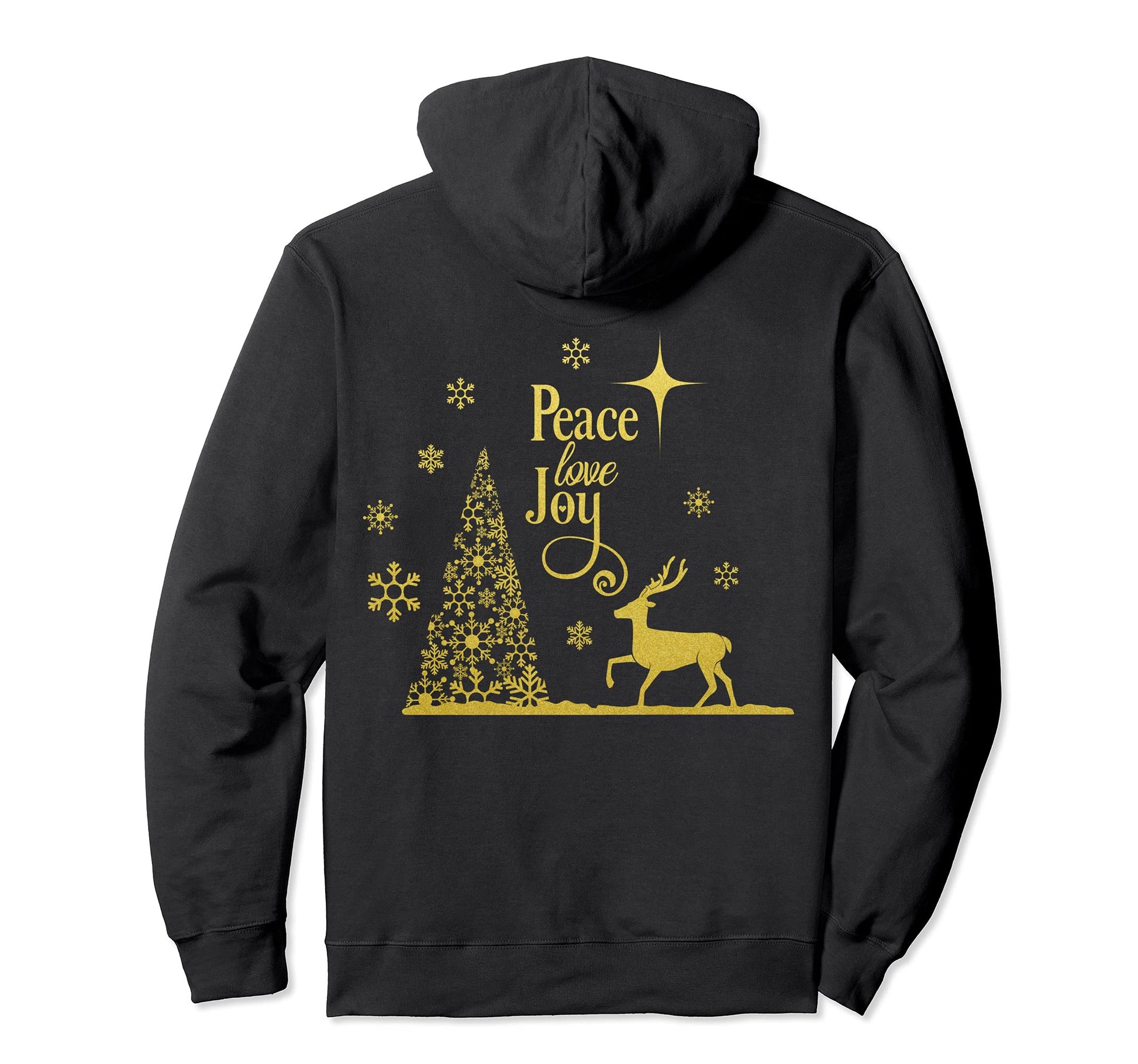 Peace Love Joy Hoodie - Custom Art Print for Adults - T-Shirt, Sweatshirt, Hoodie