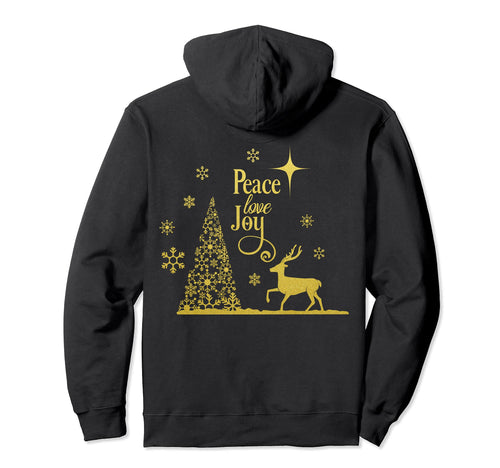 Peace Love Joy Hoodie - Custom Art Print for Adults - T-Shirt, Sweatshirt, Hoodie
