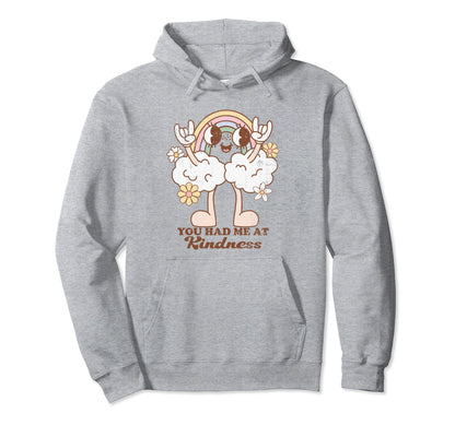 Funny Kind Groovy Rainbow Character Hoodie - Fun Novelty Design for Adults - T-Shirt, Sweatshirt, Hoodie