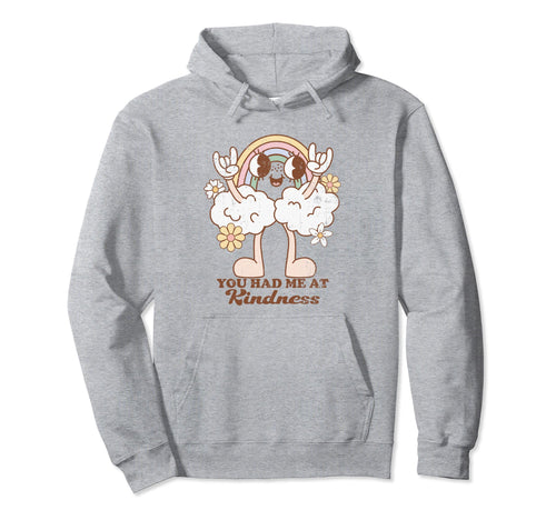 Funny Kind Groovy Rainbow Character Hoodie - Fun Novelty Design for Adults - T-Shirt, Sweatshirt, Hoodie