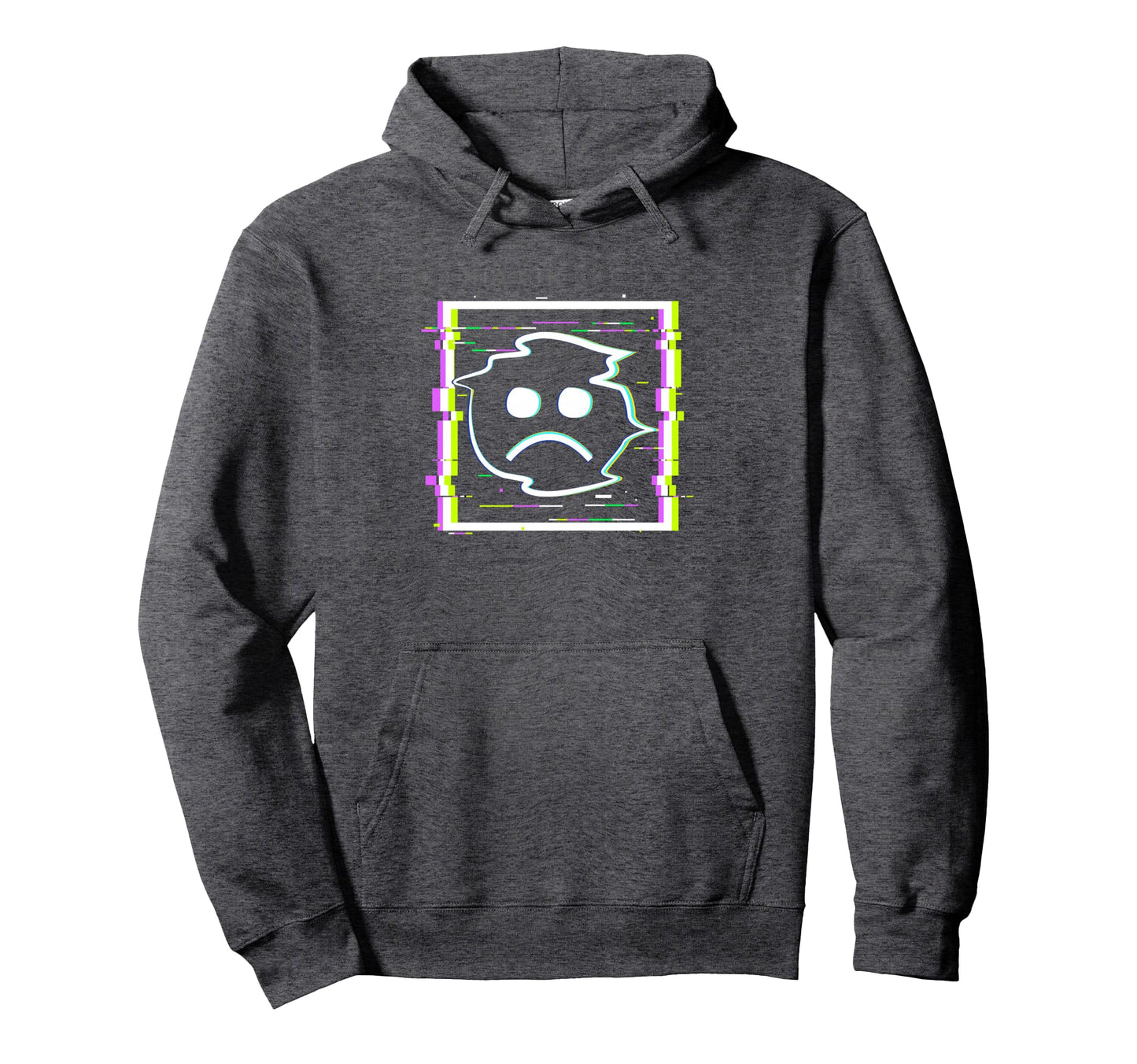 Sad Boi Anime Glitch Frame Vaporwave Hoodie - Novelty Apparel Unisex - T-Shirt, Sweatshirt, Hoodie