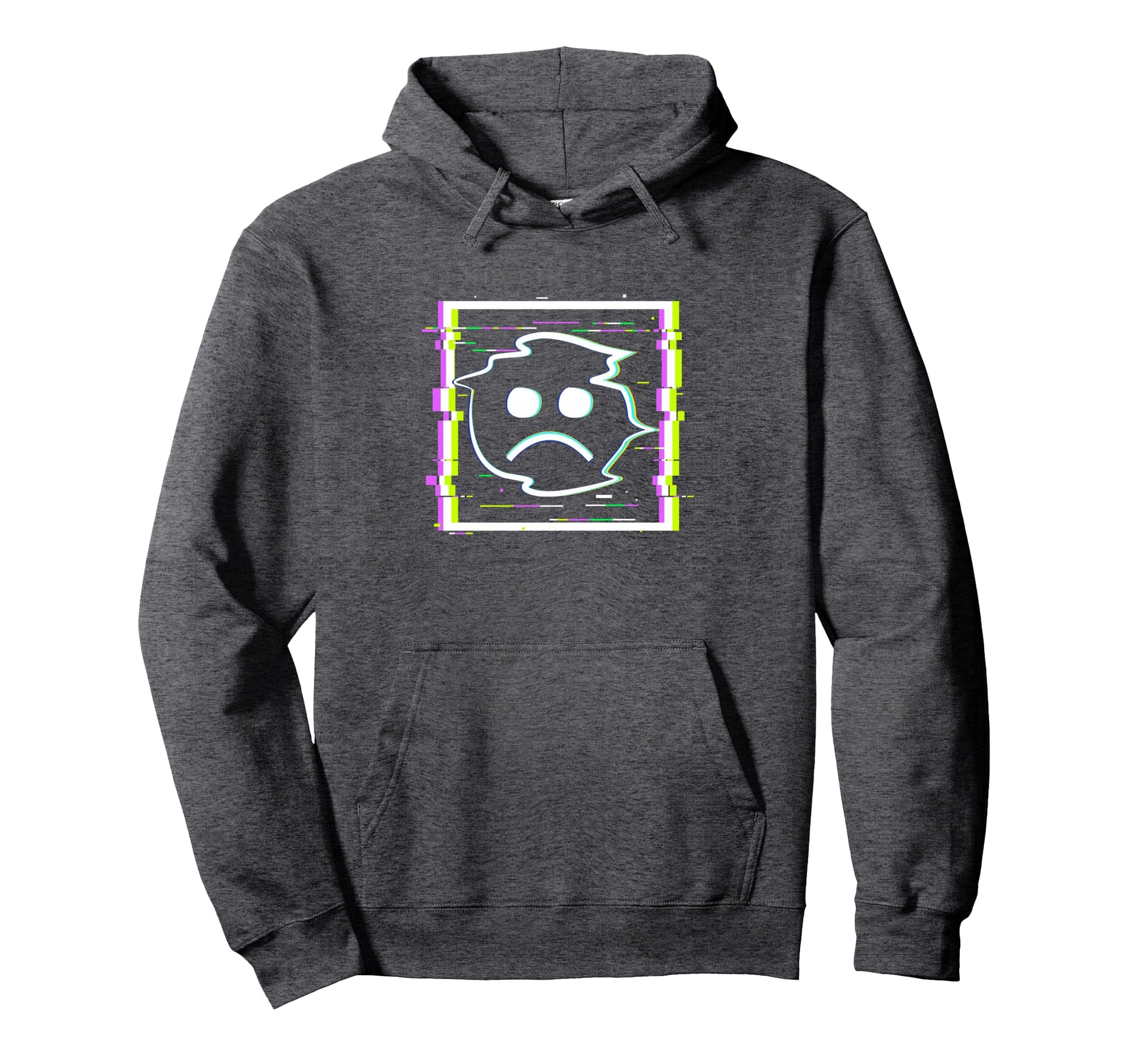 Sad Boi Anime Glitch Frame Vaporwave Hoodie - Novelty Apparel Unisex - T-Shirt, Sweatshirt, Hoodie
