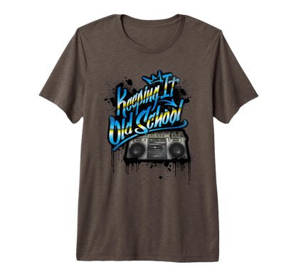 Keeping It Old School Old School Boombox T-Shirt - Trendy Graphic Unisex - T-Shirt, Sweatshirt, Hoodie