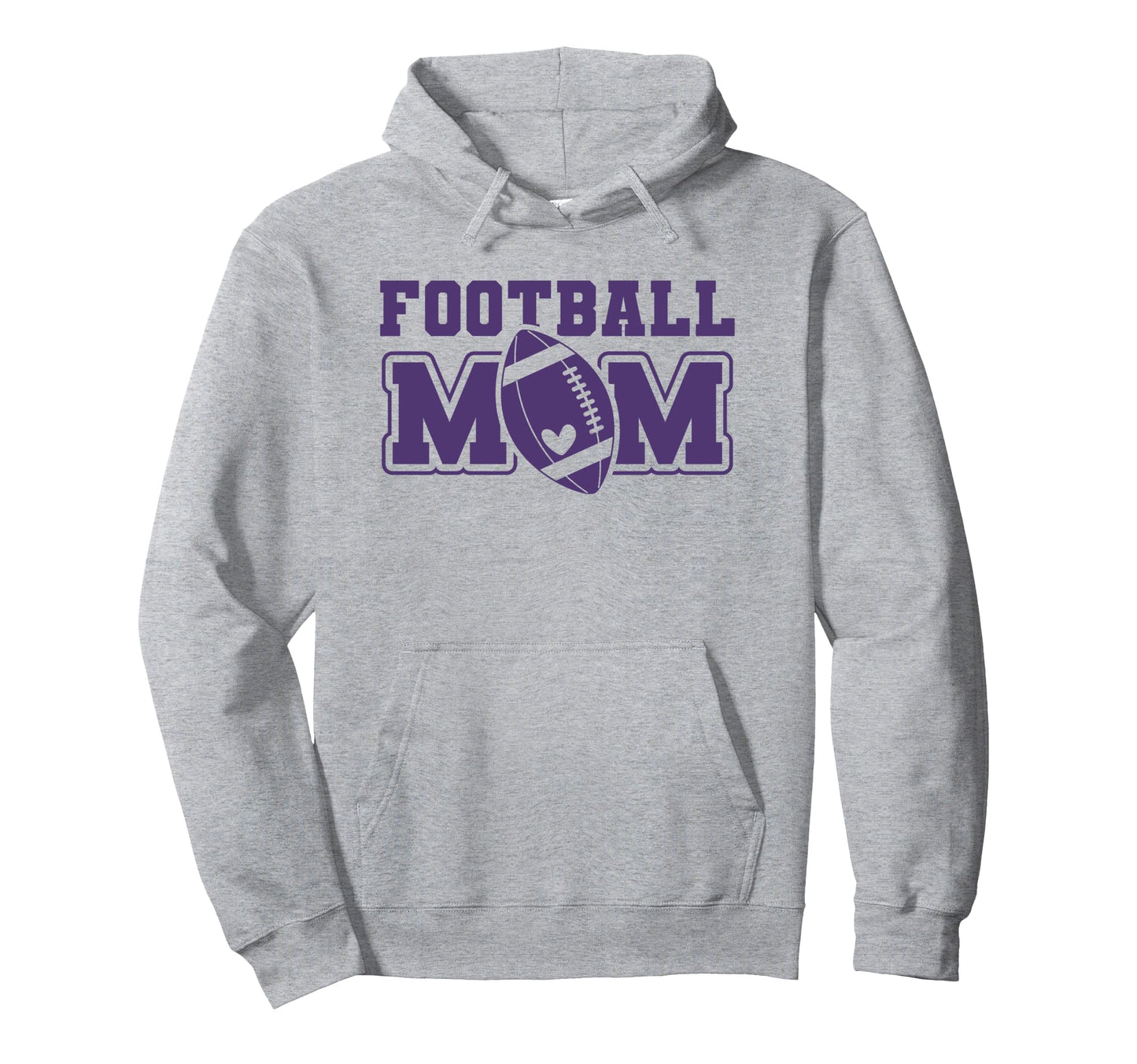 Womens Game Day Purple And White High Hoodie - Fun Novelty Design Unisex - T-Shirt, Sweatshirt, Hoodie