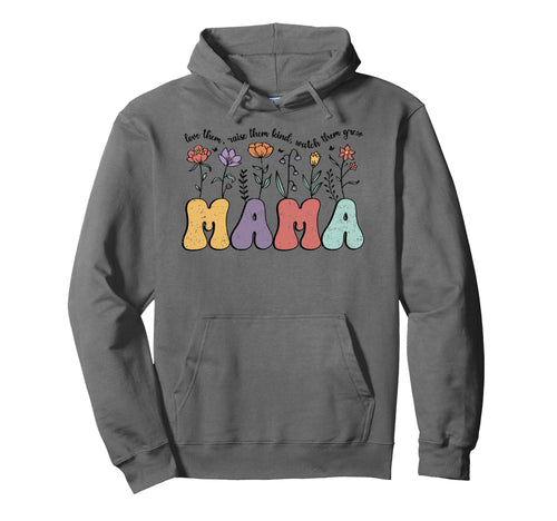 Mama Mothers Day Boho Floral Flowers Womens Hoodie - Trendy Graphic Unisex - T-Shirt, Sweatshirt, Hoodie