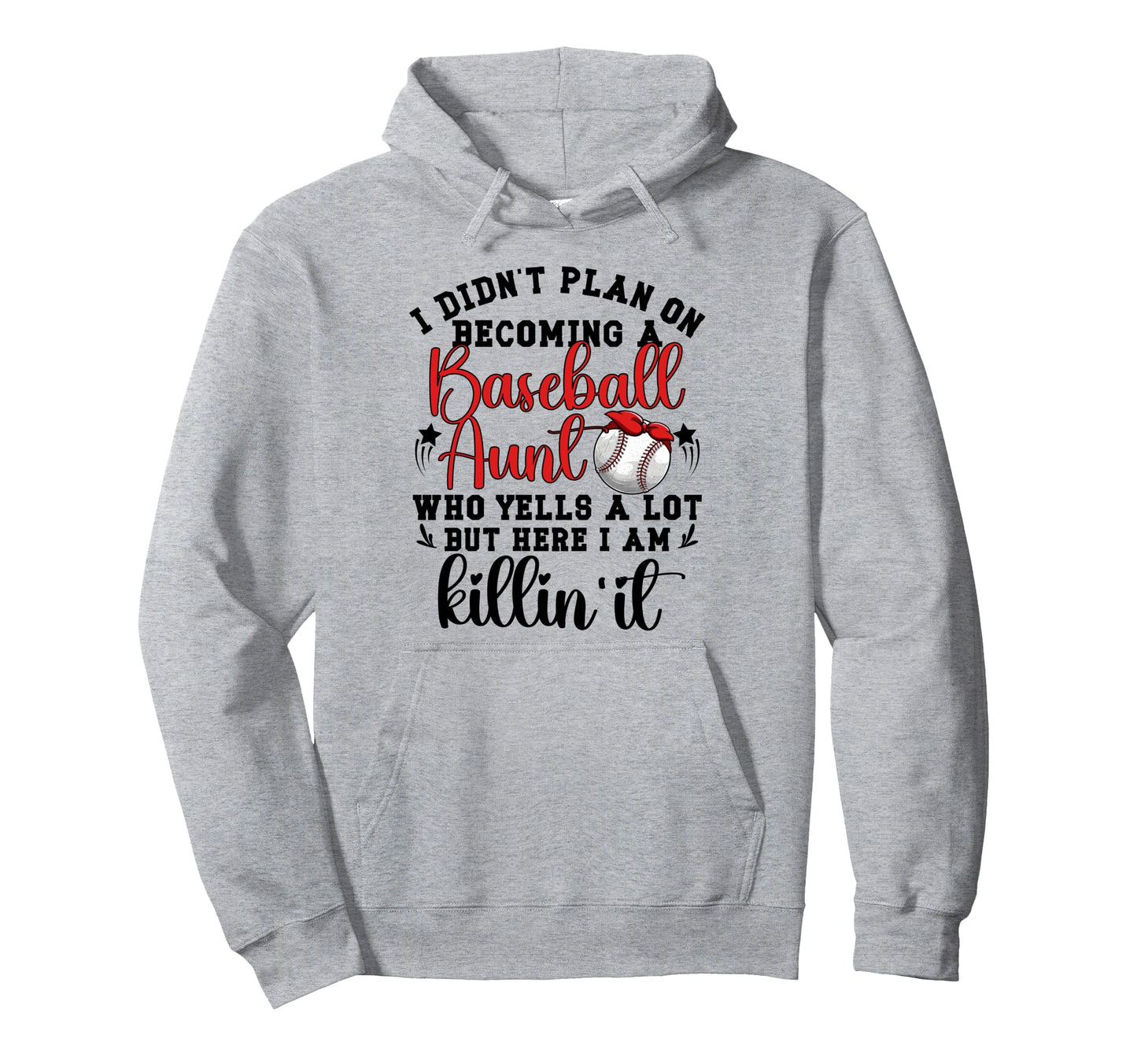Becoming Baseball Aunt Baseball Player Hoodie - Novelty Apparel Men Women - T-Shirt, Sweatshirt, Hoodie