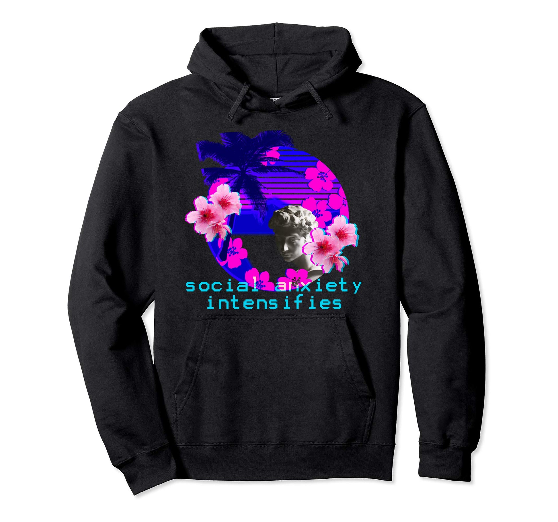 Vaporwave Aesthetic 90S Japanese Hoodie - Casual Everyday Wear Men Women - T-Shirt, Sweatshirt, Hoodie
