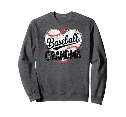 Baseball Nana Grandma Player Fan Sweatshirt - Casual Everyday Wear Unisex - T-Shirt, Sweatshirt, Hoodie
