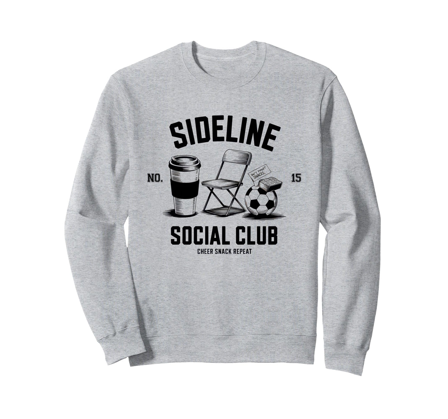 Sideline Social Club Soccer Mom Sweatshirt - Aesthetic Graphic Men Women - T-Shirt, Sweatshirt, Hoodie
